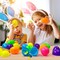 600 Pcs Plastic Easter Eggs,2.35" Bright Colors Easter Eggs for Easter Hunt, Easter Theme Party Decoration, Basket Stuffers Fillers (600)
